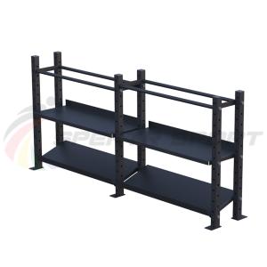 Купить Модульный стеллаж для гантелей, гирь и медболов 3780х430х1200 (2 секции) в Цивильске 