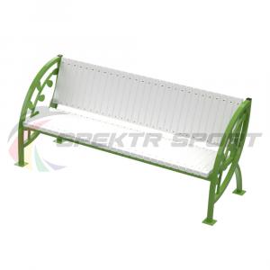 Купить Скамья уличная Кляксы с веточкой 2000*900*630 мм, каркас металл в Цивильске 